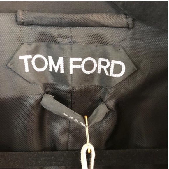 Tom Ford Black Wool One Button Blazer - Picture 4 of 4